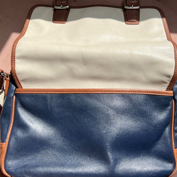 COACH Crossbody Bag Color Block Leather - Picture 15 of 16